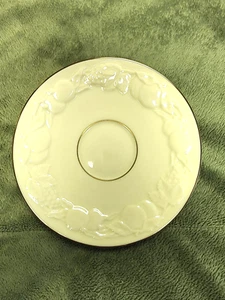 NEW Lenox Fruits of Life Saucer Round Plate Raised Fruits and Leaves - Picture 1 of 4