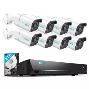 Reolink 4K POE Überwachungskamera Set 8CH NVR 2TB+RLC-810A für 24/7 Aufzeichnung - Bild 1 von 9