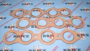 1934-1953 Buick Intake & Exhaust Manifold Gasket Set. 248, 263 Engines | Copper