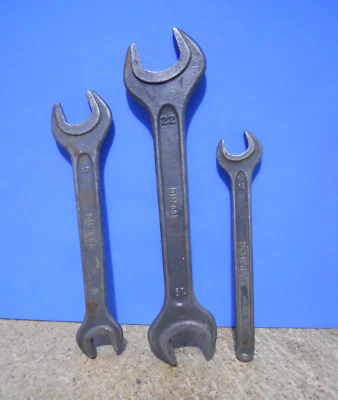 Lote de 3 llaves vintage DOWIDAT Alemania DIN 894 13mm + DIN 895 19/22 y 13/17mm Foto 1 de 4
