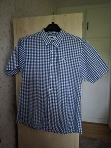 LE SHARK SHIRT SUMMER SHORT SLEEVE 100% Cotton - Slim fit - Picture 1 of 5