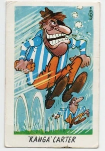 1973 Sunicrust Weg's Footy Funnies KANGA CARTER North (Black Back) - Picture 1 of 2
