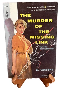 The Murder Of The Missing Link Pulp Paperback by Vercors 1958 Pocket Books - Picture 1 of 7