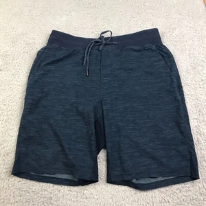 Lululemon T.H.E. Pantalones Cortos Para Hombre M Azul Jaspeado Forrados 9" Actualizado Cordón Correr - Imagen 1 de 6