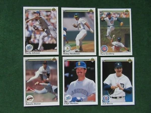 1990 Upper Deck HOF Lot of 6 Cards NR/MT or Better Alomar, R. Johnson, Henderson - Picture 1 of 2