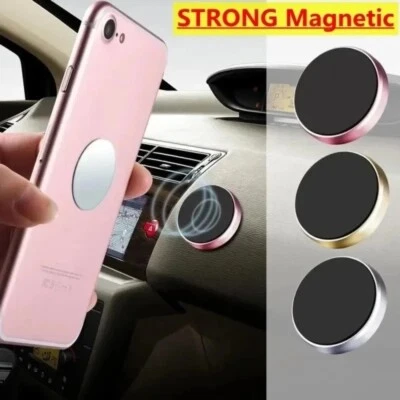 Magnetic Car Phone Holder Magnet MountBracket Stick on Car Dashboard - Image 1 of 4
