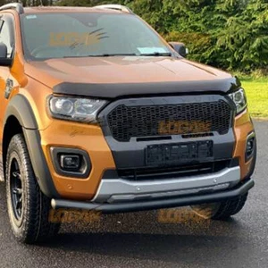 Ford Ranger WILDTRAK Bull Bar Barra Paraurti Anteriore Nero Paracolpi 2012-2023 - Foto 1 di 9