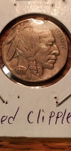 1935 Buffalo Nickel Mint Error - Clipped Planchet - Picture 1 of 10