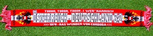 Österreich Schal AUT Fan + I WER´ NARRISCH + Scarf WM EM Echarpe AUSTRIA #NEU# - Bild 1 von 1