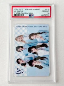 PSA 10 IVE STARSHIP ENTRETENIMIENTO CON OBLEA JAPONESA AMUSE TARJETAS FOTOGRÁFICAS 2024 - Imagen 1 de 2