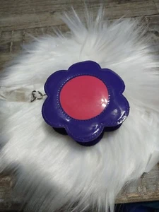 Vintage Geldbörse FX Vinyl Blume Retro Mod Pink Lila - Bild 1 von 4