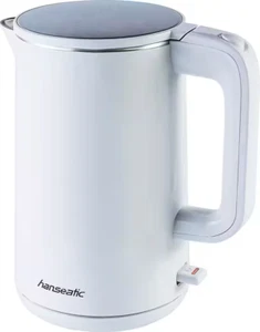 Wasserkocher Weiß 1,5L 2200W Abschaltautomatik - Hanseatic 18310962 HWK152200WD - Bild 1 von 3