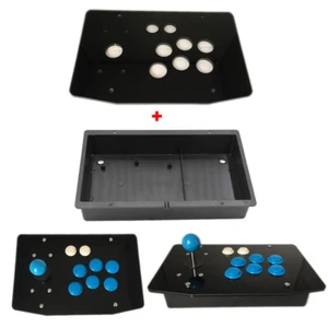 DIY Arcade Joystick Kits 24/30mm Buttons Arcade Joystick Acrylic Panel Case - Picture 1 of 6