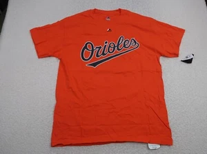 Majestic Men's T Shirt Size Large Orioles MLB Davis 19 Orange Crew Neck Cotton - Picture 1 of 5
