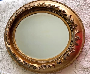 Antique VICTORIAN 2 OVAL MIRRORS in Double Frame, ONE PAIR FOR SALE - Picture 1 of 12