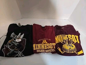 Men’s Minnesota Gophers Bundle 3 T-Shirt Size Medium, MN Gophers Tees - Picture 1 of 7