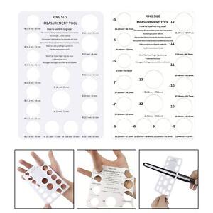 forFinger Size Measuring Tool Ring Measuring Card Board for