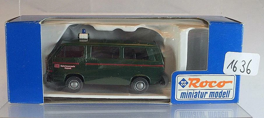 Roco 1/87 Nr. 1445 VW Volkswagen T2 Bus Bahnfeuerwehr Kassel OVP #1636 - Bild 1 von 1