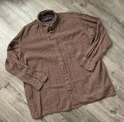 Camisa SHAVER LAKE Grande y Alta a Cuadros Manga Larga Con Botones Talla 2XB Foto 1 de 3