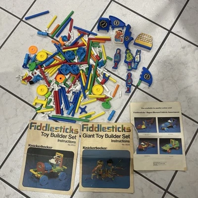 LOTE Fiddlesticks 1979 vintage difícil de encontrar raro Spider-Man Hulk Batman Superman Marvel DC  Foto 1 de 4