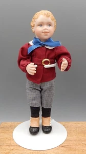 Vintage Porcelain Victorian Little Boy Doll Helga Of Cape May  6" - Picture 1 of 13