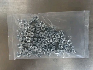 6-32 KEP 5/16" HEX NUTS  ALLOY  STEEL ZINC - 100 pcs - Picture 1 of 2