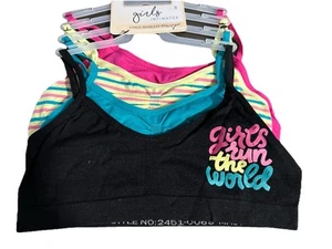 Girl's Intimates 4-Pack Seamless Bras Comfort Multi Color NEW Size Medium - Picture 1 of 8