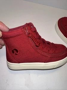 NEW Billy Footwear Men Ten9 Adaptive Hi-Top Red Suede Sneakers Size 10 M - Picture 1 of 6