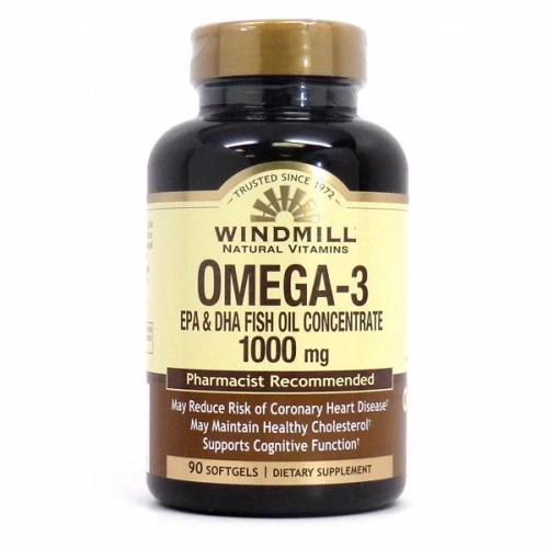 Aceite de pescado Omega 3 EPA y DHA 90 cápsulas blandas 1000 mg Foto 1 de 1