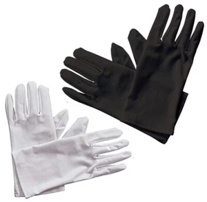 Satin Short Wrist Gloves Ladies Prom Evening Party Wedding Fancy Dress Costume - Picture 1 of 1