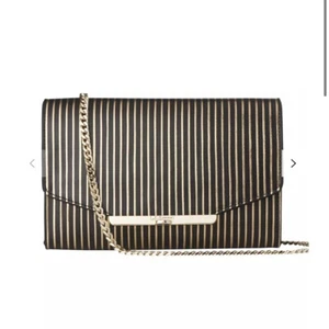 L.K. Bennett Zadie Leather Shoulder Bag, Black Gold - Picture 1 of 3