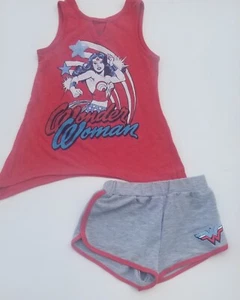 Girl's DC Comics Wonder Woman Outfit Set 4T Matching Top & Bottom - Picture 1 of 5