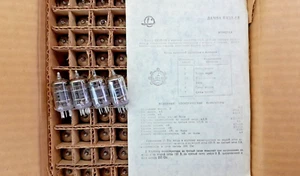 100 pcs 6j2p-ev ( 6Ж2П 6AS6 5725 6F36 409A) Soviet vintage tubes NOS SAME date - Picture 1 of 3