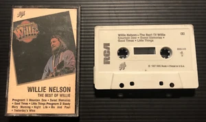 “The Best of Willie” Willie Nelson Contemporary Country (Cassette, RCA 1987 BMG) - Picture 1 of 2