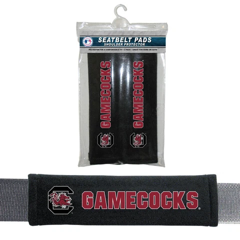 2PC NCAA South Carolina Car Truck Bag Seat Belt Pads / Shoulder Pads Covers Cover