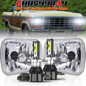 Fit Ford F100 1978 1979 1980 1981 1982 1983 7x6" LED Headlights Hi/Lo Beam - Picture 1 of 14