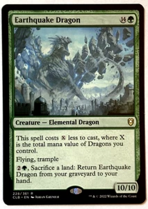 MTG Terremoto Dragon Commander Legends: Battaglia per Baldur's Gate 228/361 quasi nuovo - Foto 1 di 2