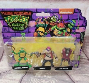 TMNT Mutant Mayhem: (2023) MICHELANGELO, BEBOP & SPLINTER 2" Action Figures! - Picture 1 of 2
