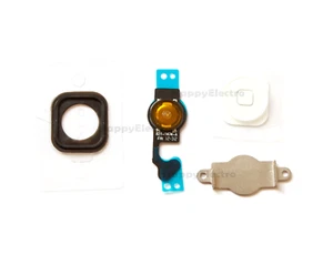 Tapa de botón de inicio soporte de cable flexible junta para iPhone 5 5G blanco - Imagen 1 de 2