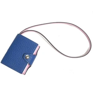 Hermes Ulysse Nano Charm Togo Swift Blue France Mauve Sylvestre Z Stamp Bag - Picture 1 of 15
