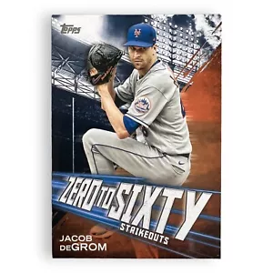 Tarjeta de Jacob deGrom 2021 Topps Serie 2 Zero to Sixty #ZTS-17 NY Mets MLB - Imagen 1 de 2