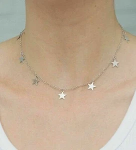 Women Fashion Bohemia Necklaces Chain - 7 Stars Choker Gold - Picture 1 of 3
