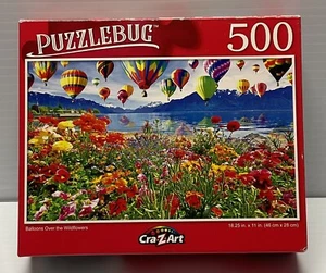 Puzzlebug 500 Pieces Jigsaw Puzzle 18.25x11 in. Balloons over the Wildflowers - Bild 1 von 3