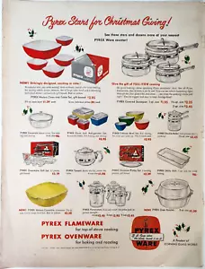 Pyrex Corning Flameware Ofengeschirr Vintage 1949 Anzeige Magazin Druck Küche Dekor - Bild 1 von 6