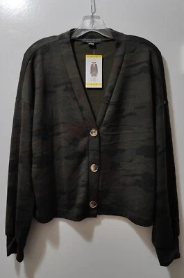 Social Standard by Sanctuary Women's Dark Camo Knit Daytripper Cardigan Size M - Image 1 of 3