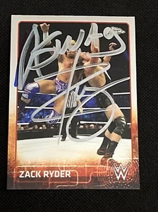 JACK SWAGGER & ZACK RYDER 2015 TOPPS CHROME WWE SIGNED AUTOGRAPHED CARD - Picture 1 of 2
