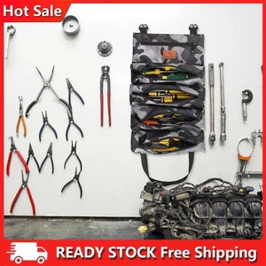 Roll Up Tool Storage Bag Outdoor Oxford Cloth Hanging Zipper Carrier Totes - Bild 1 von 8