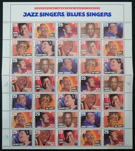 US 1994 Legends of American Music (full sheet) MNH - Picture 1 of 1