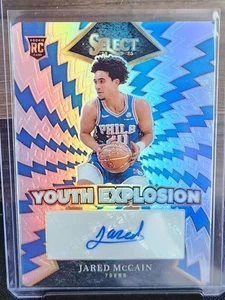 2024-25 Panini Select Silver Refractor Jared McCain RC Rookie Auto Autograph 76 - Picture 1 of 2
