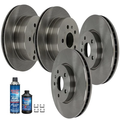 Fits 2010 2011 2012 2013 2014 - 2017 CHEVROLET EQUINOX Front & Rear Brake Rotors - Изображение 1 из 4